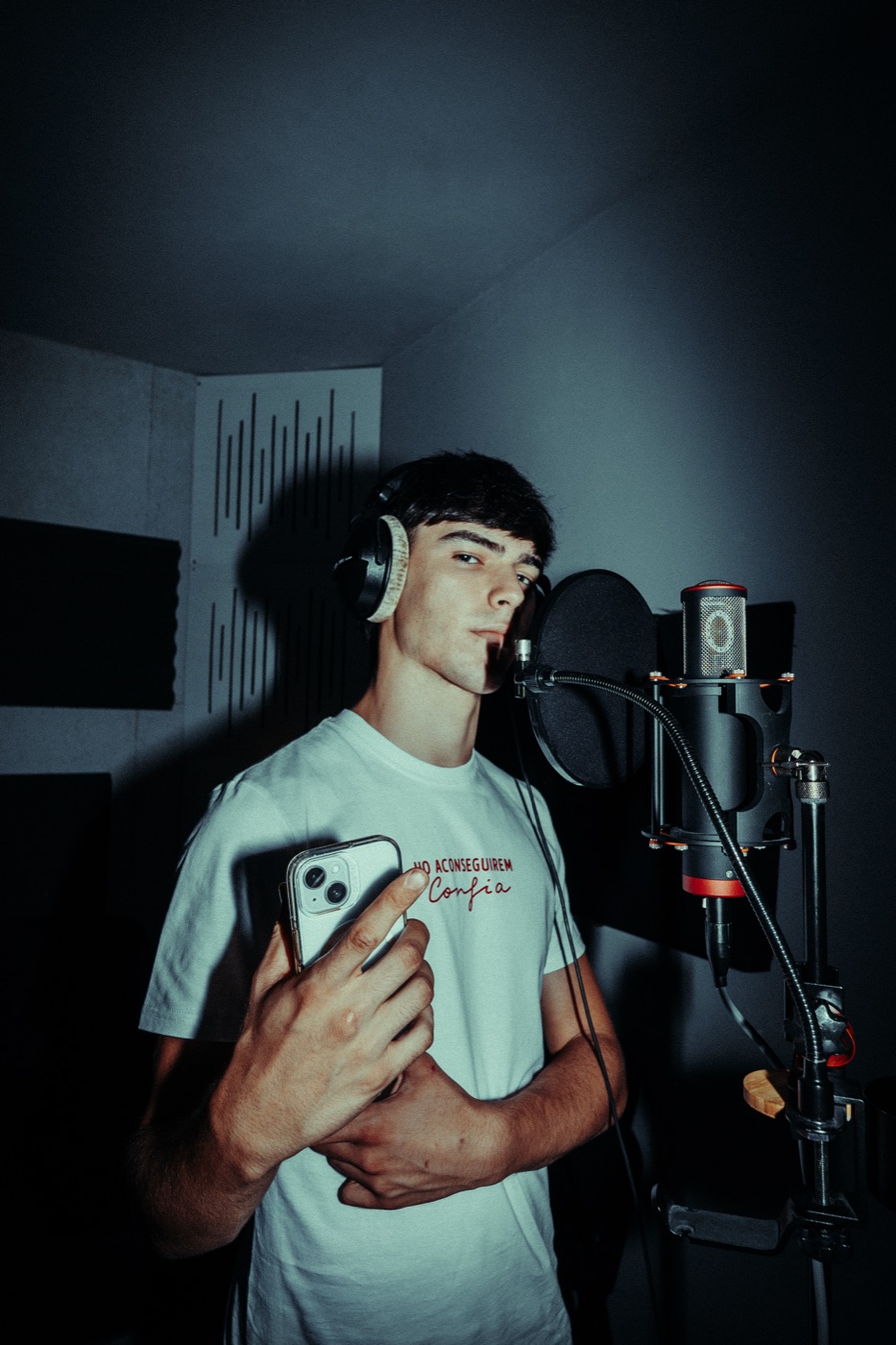Sesión en estudio de grabación